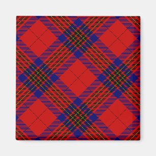 Íman Leslie tartan xadrez azul roxa