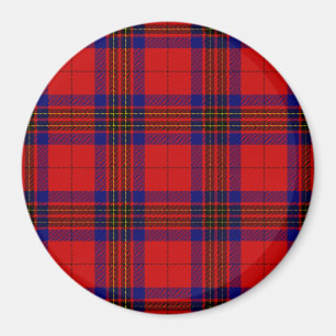 Íman Leslie tartan xadrez azul roxa