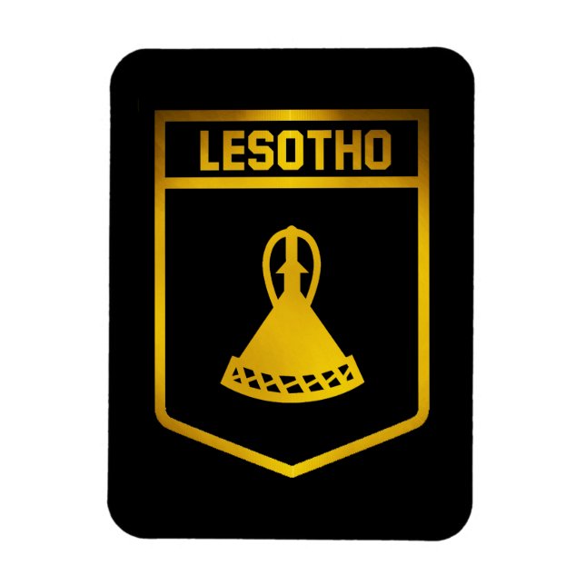 Íman Lesotho Emblem (Vertical)