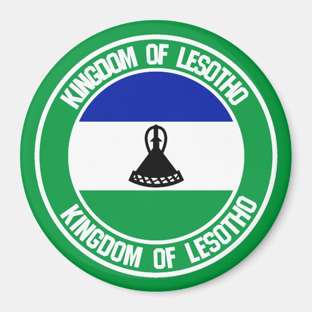 Íman Lesoto Round Emblem (Frente)