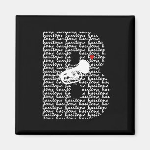 Íman Letra B do barítono