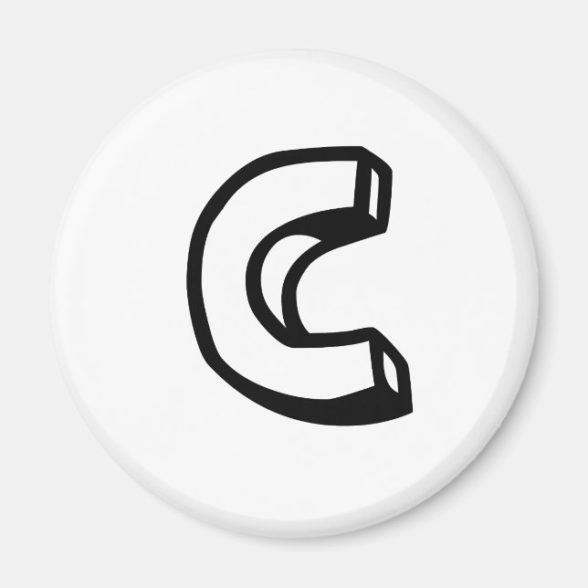 Íman Letra C (Frente)