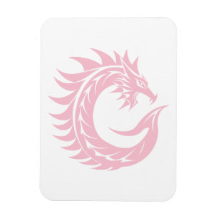 Íman Letra C Estilizada com Dragão, Alfabeto de Dragão,
