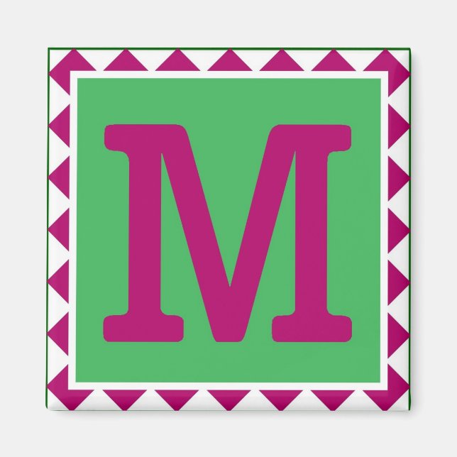 Íman Letra Colorida 'M' - Magnet (Frente)
