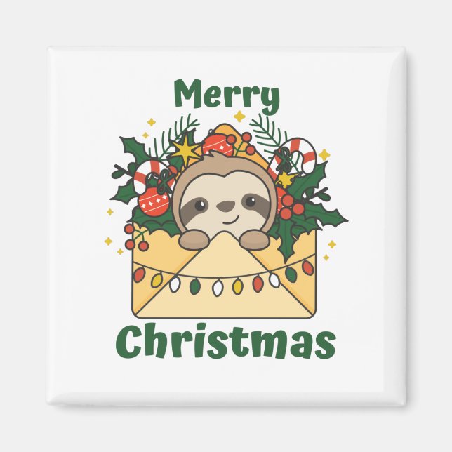Íman Letra de Natal Lenta Bichos de Inverno (Frente)