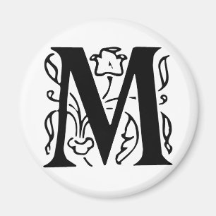 Íman Letra extravagante M