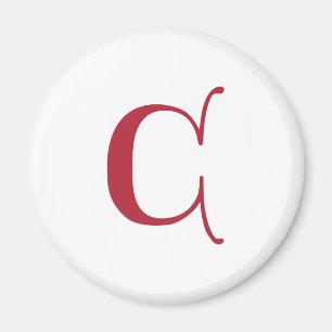 Íman Letra gótico C do monograma do texto inglês