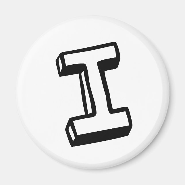 Íman Letra I (Frente)