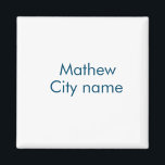 Íman letra inicial simples monograma adicione o seu nom<br><div class="desc">design</div>