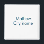 Íman letra inicial simples monograma adicione o seu nom<br><div class="desc">projeto</div>