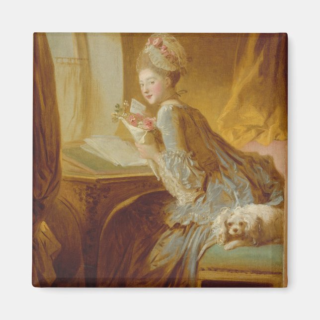 Íman Letra Love - Jean-Honoré Fragonard (Frente)