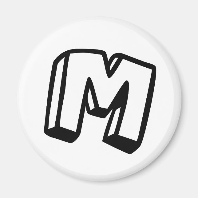 Íman Letra M (Frente)