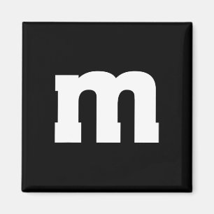 Íman Letra M Maiúscula Alfabeto