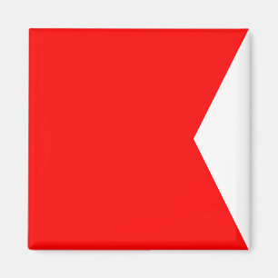 Íman Letra náutica B do sinal da bandeira (bravo)