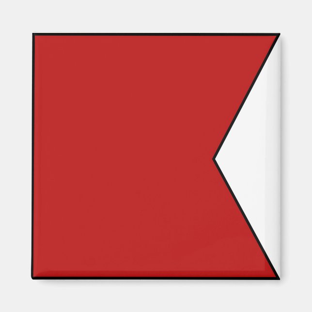 Íman Letra náutica de bandeira marítima internacional (Frente)