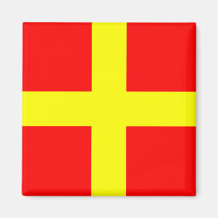 Íman Letra náutica R do sinal do alfabeto da bandeira