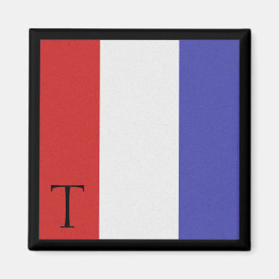 Íman Letra náutica T do alfabeto do ímã da bandeira