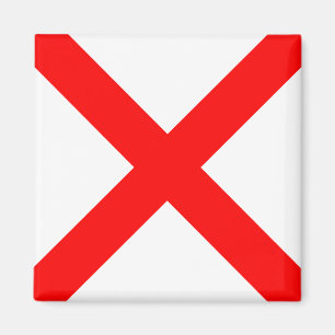 Íman Letra náutica V do sinal do alfabeto da bandeira