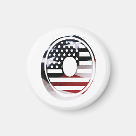 Íman Letra O Monograma Inicial EUA