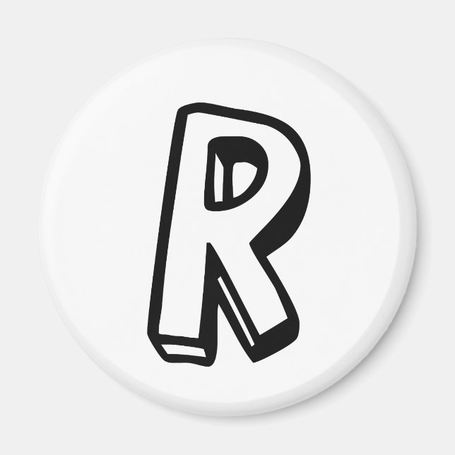 Íman Letra R (Frente)