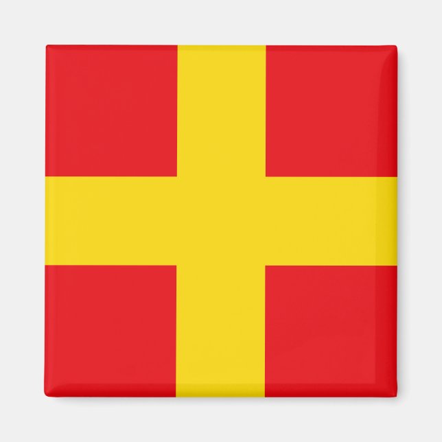 Íman Letra R da Bandeira de Sinalização (Romeo) (Frente)