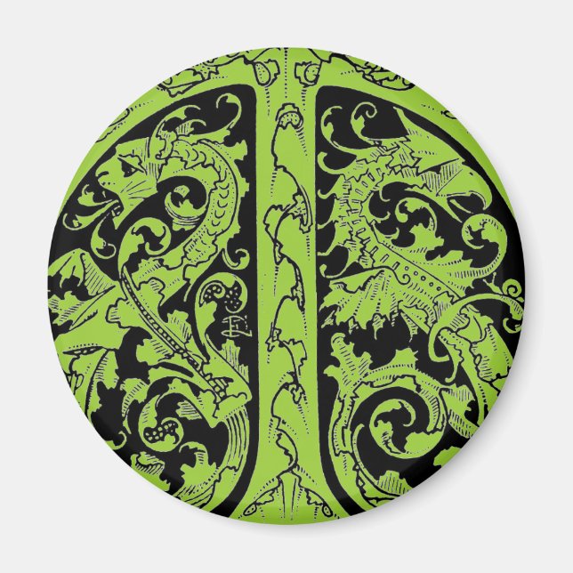 Íman Letra T com Magnet Dragões (Frente)