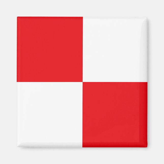 Íman Letra U da Bandeira de Sinalização (Uniforme) (Frente)