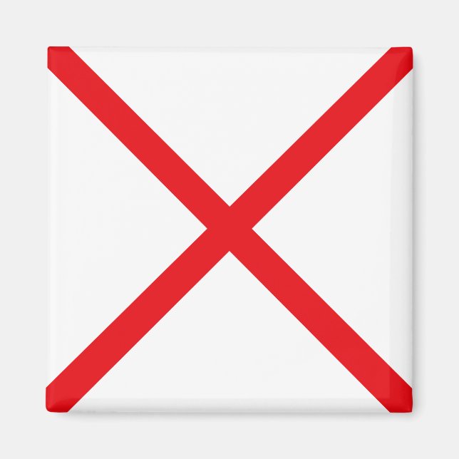 Íman Letra V da Bandeira de Sinalização (Vitor) (Frente)