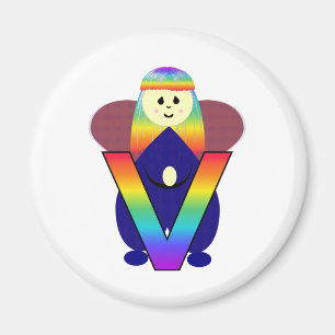 Íman Letra V de Angelbet