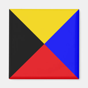 Íman Letra Z da Bandeira de Sinalização (Zulu)