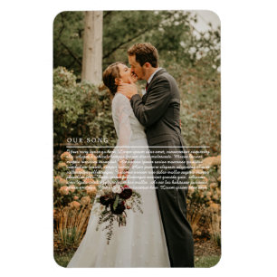 Íman Letras da Nossa Canção de Casamento Foto