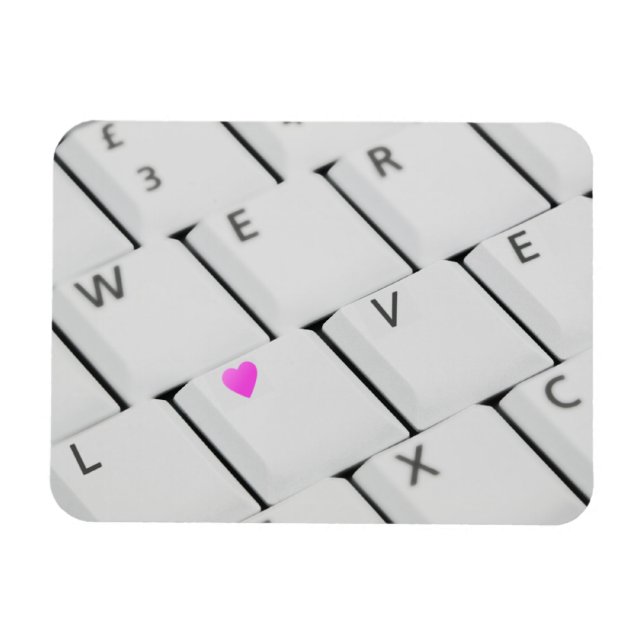 Íman Letras de amor do teclado do computador (Horizontal)