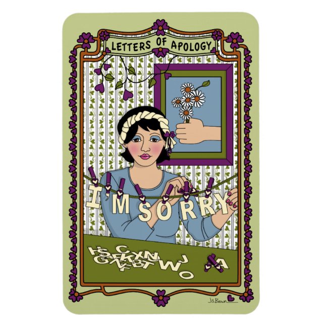 Íman Letras do Magnet do Refrigerador de Apologia_A_4x6 (Vertical)