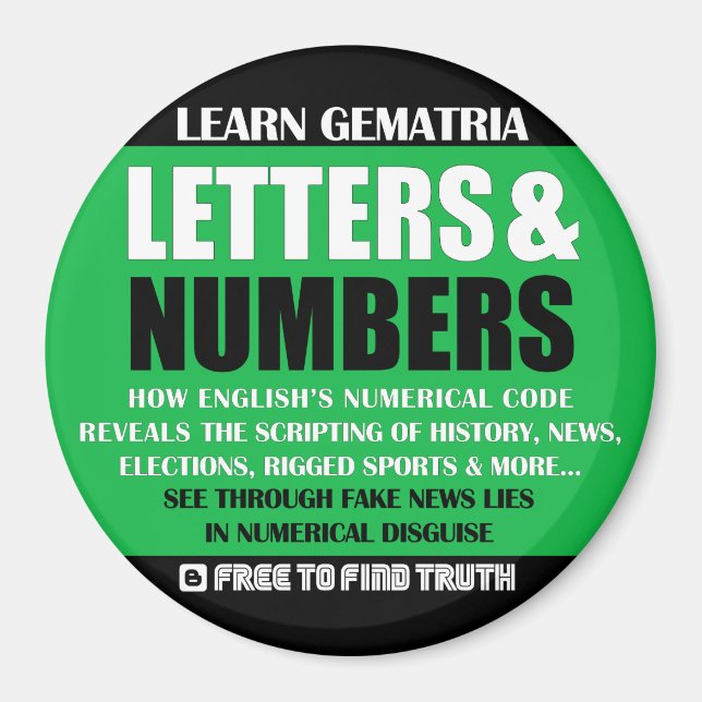 Íman LETRAS E NÚMEROS Magnetos de refrigeração (Frente)