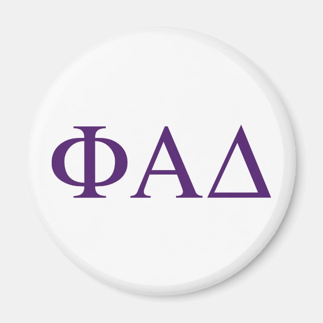 Íman Letras Gregas Phi Alpha Delta (Frente)