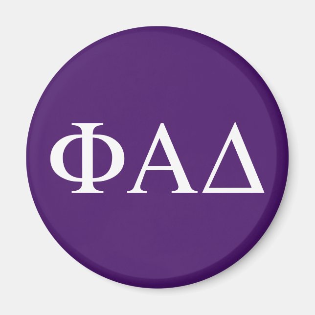 Íman Letras Gregas Phi Alpha Delta (Frente)