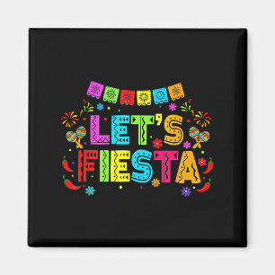 Íman Letreiro Colorido de Fiesta Mexicana Cinco De