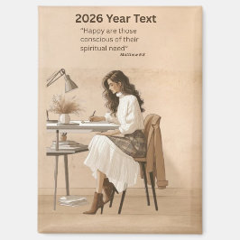 Íman Letreiro de texto do ano de 2026