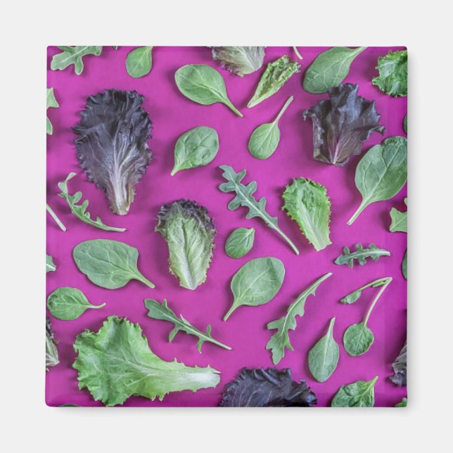 Íman Lettuz Greens em Roxo (Frente)