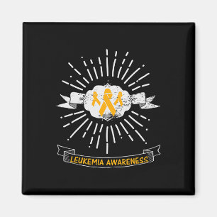 Íman Leucemia Veste Gráfico de Fita Laranja