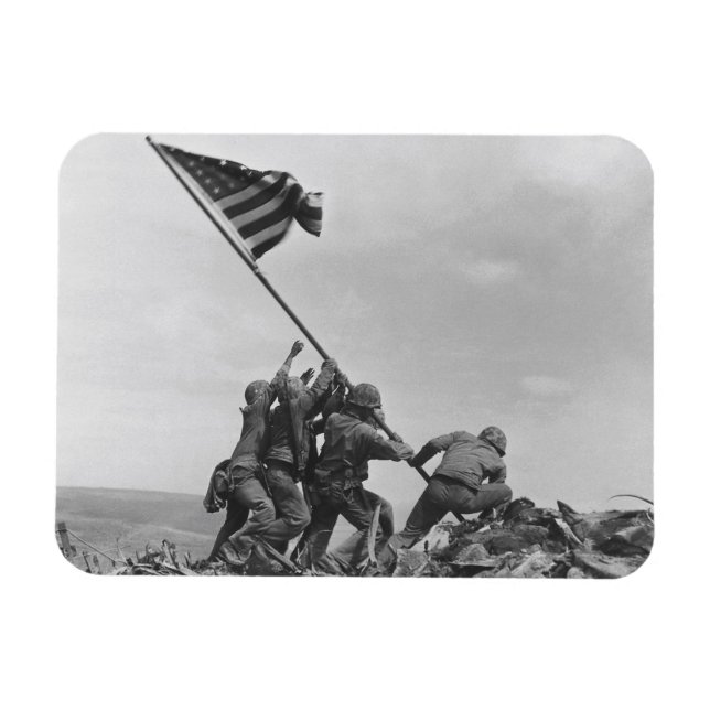 Íman Levantando a bandeira em Iwo Jima (Horizontal)
