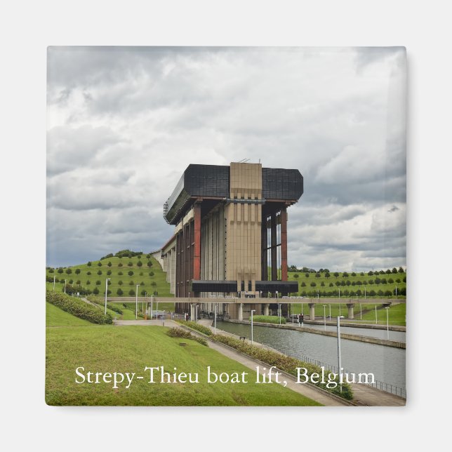 Íman Levante de barco Strepy-Thieu, Bélgica (Frente)