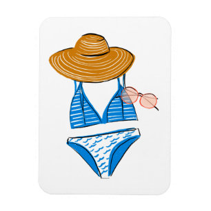 Íman Levante o Sol - Traje de banho azul 2