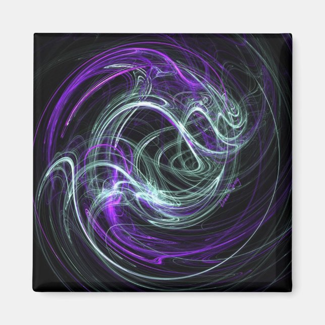 Íman Leve Dentro - Violet & Indigo Swirls (Frente)