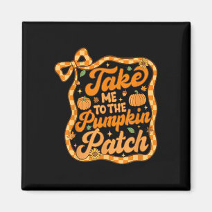 Íman Leve-Me Ao Pumpkin Patch De Ação De Graças Outono