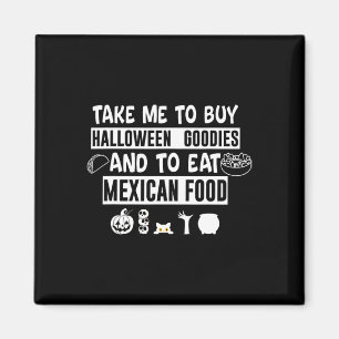 Íman Leve-me para comprar guloseimas de Halloween e com