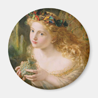 Íman Leve o rosto justo da mulher Vintage Belas Artes