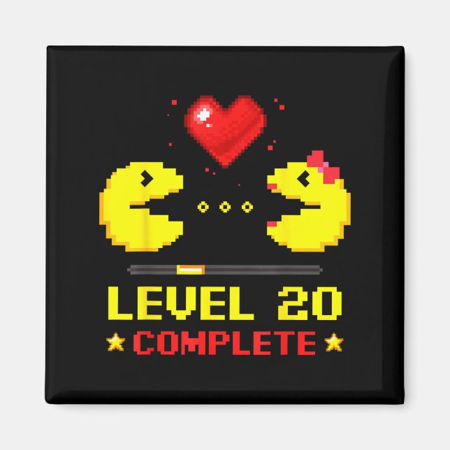 Íman Level 20 Complete Gamers 20th Wedding Anniversary  (Frente)