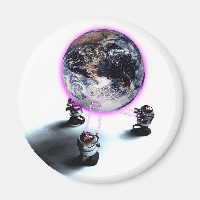 Íman Levitando o ímã terrestre (Frente)