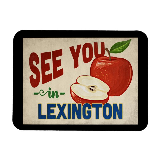 Íman Lexington Kentucky Apple - Viagens vintage (Horizontal)